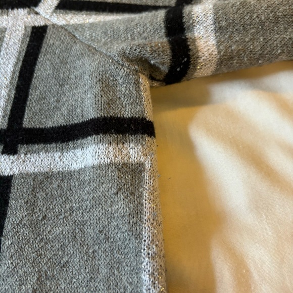 Liz Claiborne Women’s gray plaid cardigan sweater Open Front Sz 1X - Picture 9 of 9